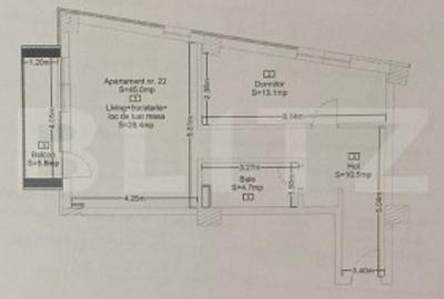 Apartament decomandat cu 2 camere - 1