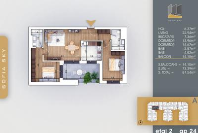 Bloc Nou - Apartament 3 Camere 750m Metrou N.Teclu