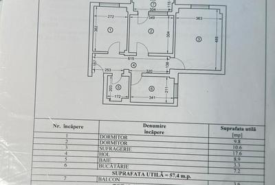 3 camere decomandat -Tomis nord  etaj intermediar - 1