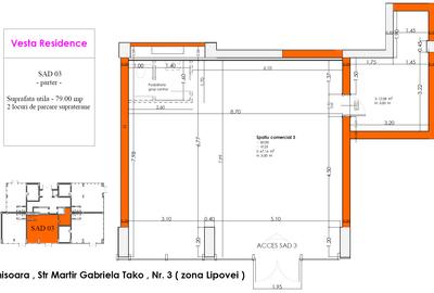 Spatiu comercial 79mp amenajat premium  de vanzare/inchiriat - zona Lipovei - 2