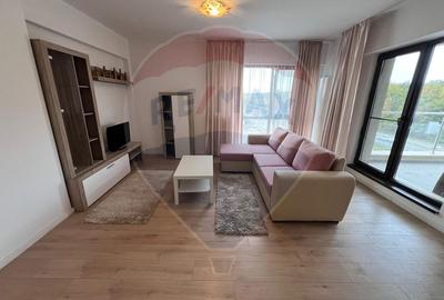Apartament cu 2 camere semidecomandat, mobilat în Pipera