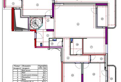 Penthouse cu 4 camere, 416mp  inclus terasa , la 200 m de rond Pipera - 20
