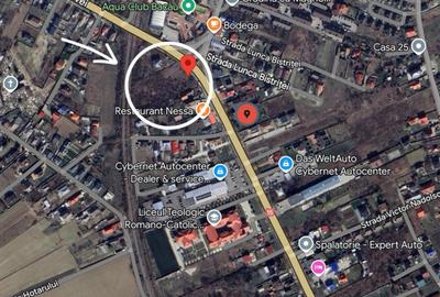 Teren 4,818 mp la strada principala in Gheraiesti Bacau - 4