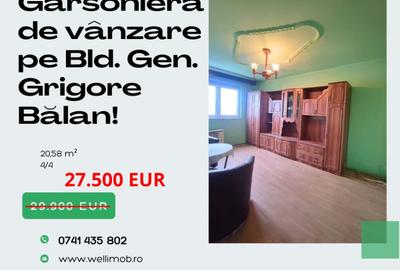 Garsonieră de vânzare pe bulevardul Grigore Bălan! - 1