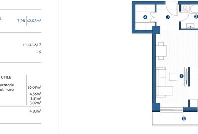 Accept CREDIT! Apartament 1 camera, BLOC PE IASI, avans 15%, TVA 21% INCLUS - 8