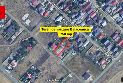 Teren pentru casa in Balaceanca cu utilitati la strada -750 mp - 1