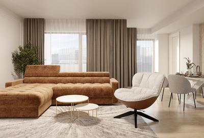 Apartament cu 3 camere semidecomandat în Rahova