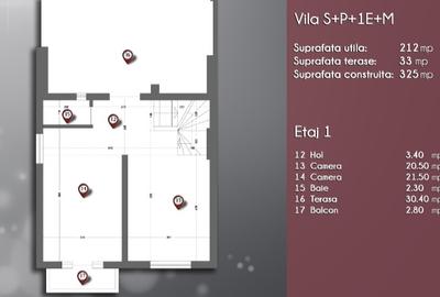 Închiriere Vilă   | 8 camere  | Zona Capitale - 21