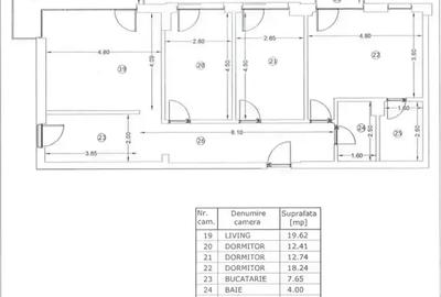 Apartament 4 camere cu balcon, terasa sut 106,50mp I Bloc nou, Unirii - 20