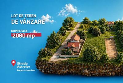 Teren 2060mp, Proiect autorizat P+3, 35 apartamente, Popesti-Leordeni - 1