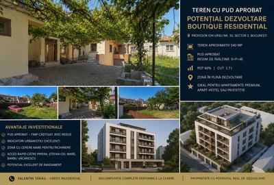 TEREN CU PUD APROBAT ÎN SECTOR 2 | OPORTUNITATE REALĂ DE DEZVOLTARE - 2