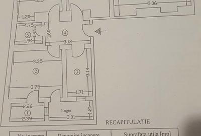 Apartament cu 3 camere semidecomandat în P-ța Romană