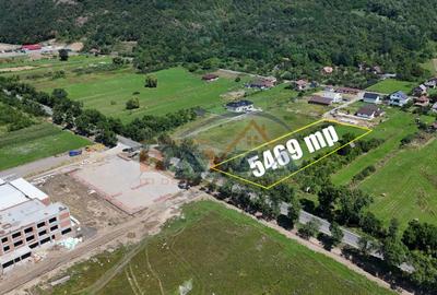 Teren intravilan - 5.469 mp, cu deschidere 44.4 m la DN1C - Cicârlău, Maramu - 3