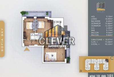 Apartament 3 camere Finalizat Pallady- 700 m Metrou Teclu - 2