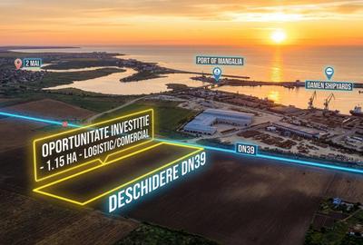 Constanța 11.500 mp Intravilan  Port Mangalia  2 Mai Front 44m DN39 Logistic - 1