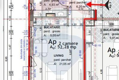 Apartament cu 2 camere de vânzare Mărăști, zonă semicentrală - 6