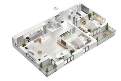 Apartament 3 camere Otopeni 1.5km METROU, finisaje PREMIUM - 8