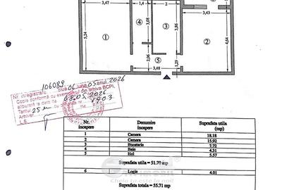 Ap 2 camere D, 56mp, et2, renovat, geam la baie, Nicolina - 9