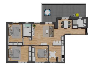 Apartament cu 4 camere, 111 mp, situat in zona VIVO !