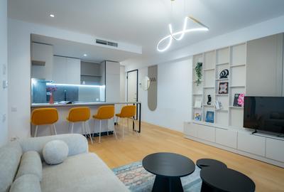 Apartament cu 3 camere semidecomandat, mobilat în Barbu Văcărescu