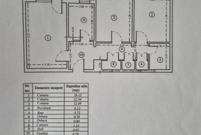 Apartament 3 Camere / Piata Muncii/ 3 min Metrou / Comision 0% - 8