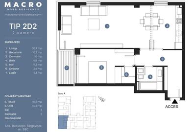 Ap 2 camere LUX -89.70mpc Bucurestii Noi- Straulesti - Sisesti -mutare imediata - 3