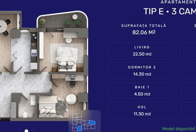 Apartament 3 CD, 82mp - 1