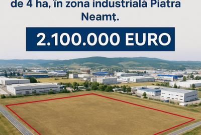 Teren 4 ha -Piatra Neamt , zona industriala - 1