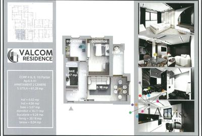 Valcom Residence Bartolomeu, 2 camere, terasa 8.06 mp, Comision 0% - 7