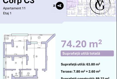 Apartament 3 camere nou  - Mamaia Nord - Piscina & Fitness - 4