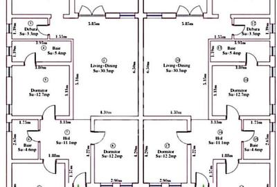 Duplex pe parter cu teren de 400mp, in Cornesti - 12