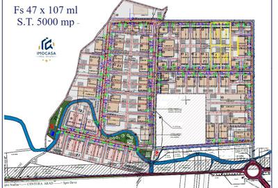 Teren de vânzare Intravilan PUZ aprobat, Centura Nord, Z.I. West Arad - 1