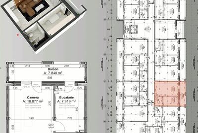 10 MINUTE METROU N.TECLU ETAJ3/4 OFERTA LIMITATA GARSONIERA DECOMANDATA - DEZV - 12
