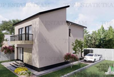 Vila  moderna, individuala cu 4 camere , 3 bai , Living , terasa acoperita, inca - 6