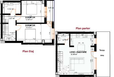 Apartament 3 camere D 2 bai Terasa Capat Pacurari - 19