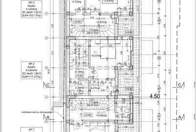 3 apartamente individuale de vânzare în triplex modern P+2E – Bucureștii Noi - 17