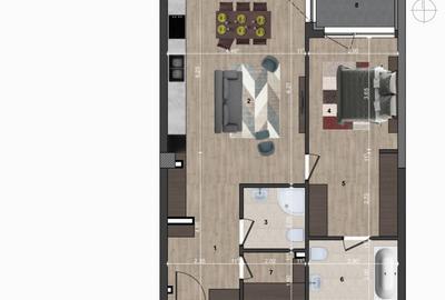 Apartament modern de închiriat în complexul Luminia – 2 camere, 70 mp, 2 bai - 16