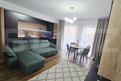 Apartament cu 2 camere semidecomandat, mobilat în Florești