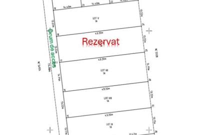 Teren de vanzare pentru case/ parcele- Caracal, str. Artarului - 3