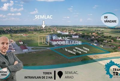 Teren intravilan pretabil parc fotovoltaic, de 2 ha în Semlac(ID: 22376) - 1