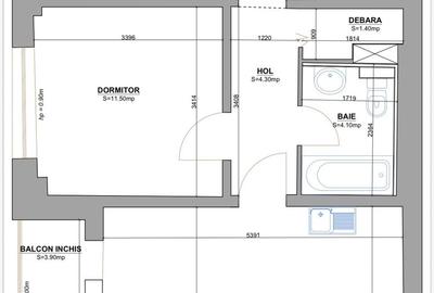 Apartament 3 camere, strada Turda 129 - 19