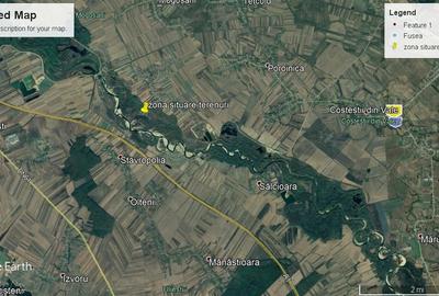 Vanzare teren mare pentru balastiera, judetul Arges aproape de A 1 - 1