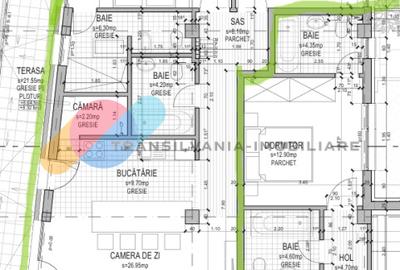 Apartament cu 3 camere semidecomandat în Someșeni