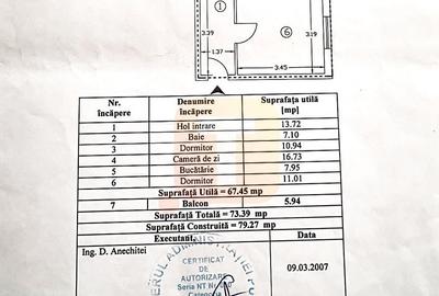 Apartament 3 camere decomandat, etaj 3/4, zonă Calea Romanului - Baie mare unifi - 21