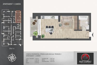 Garsonieră semidecomandată în Theodor Pallady