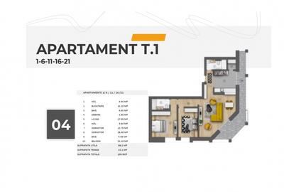 Ultracentral | Piata Unirii | 3 camere, 108 mp (terasa 22 mp), etaj 1 | an 2025 - 2