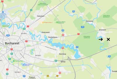 Teren Construcții intravilan de 500 mp, în Brănești