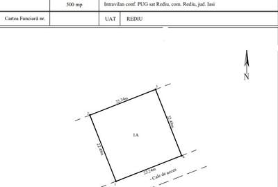 TEREN INTRAVILAN VALEA LUPULUI-REDIU , 500 MP utili + 120 MP cale de acces - 1