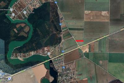 Teren Intravilan Branesti 4500mp Acces Asfalt si A2- deschidere 22ml - 1