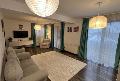 Apartament cu 3 camere semidecomandat, mobilat în Chiajna